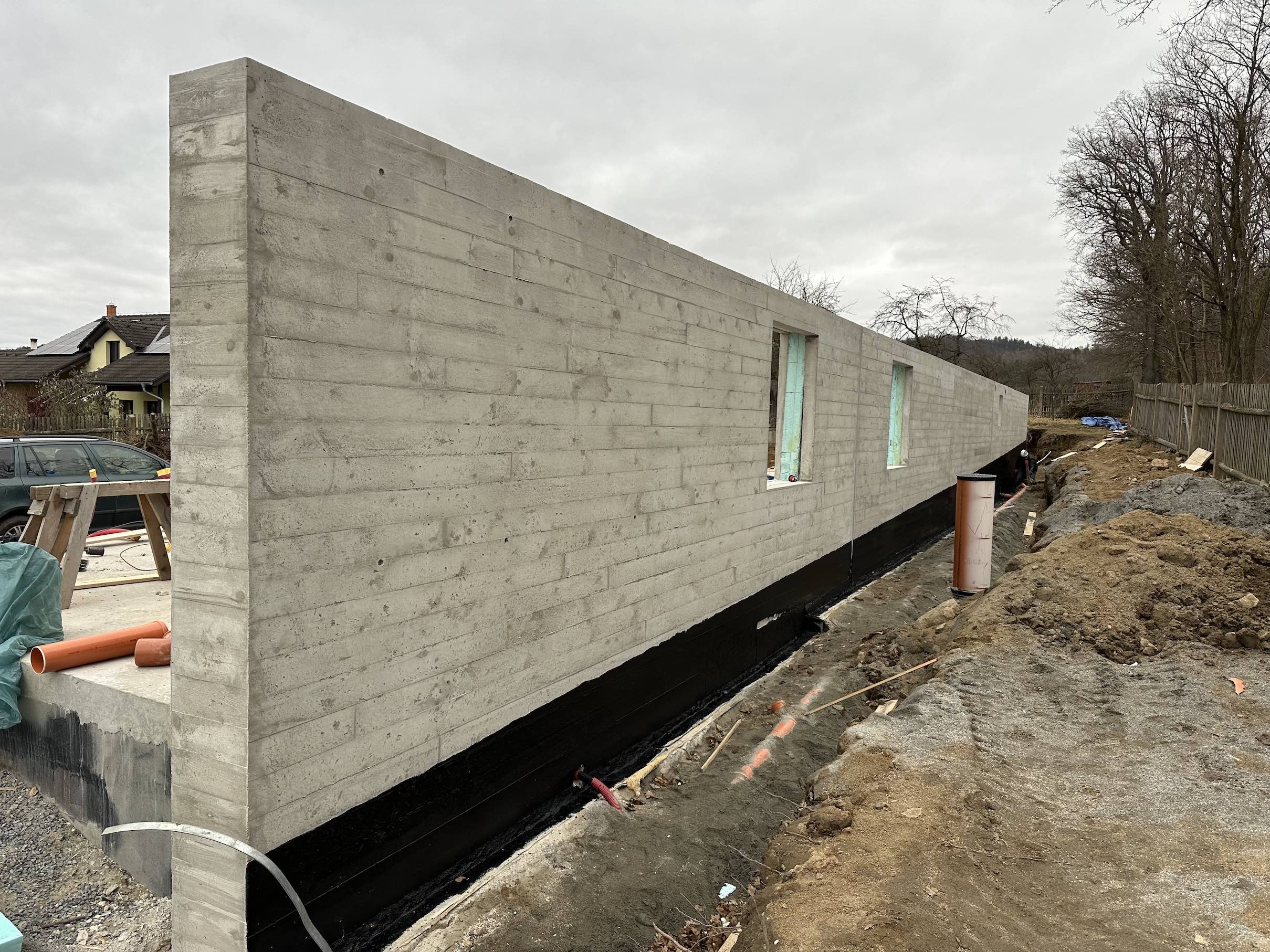 Beton s otiskem RD Krhanice